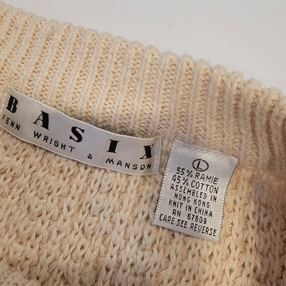 Fenn Wright & Manson Basix Vintage Sweater Size Large Oversized Drop Shoulder - Picture 9 of 14